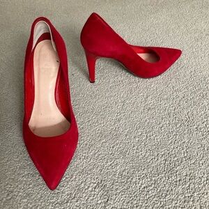 COPY - Red suede stilettos